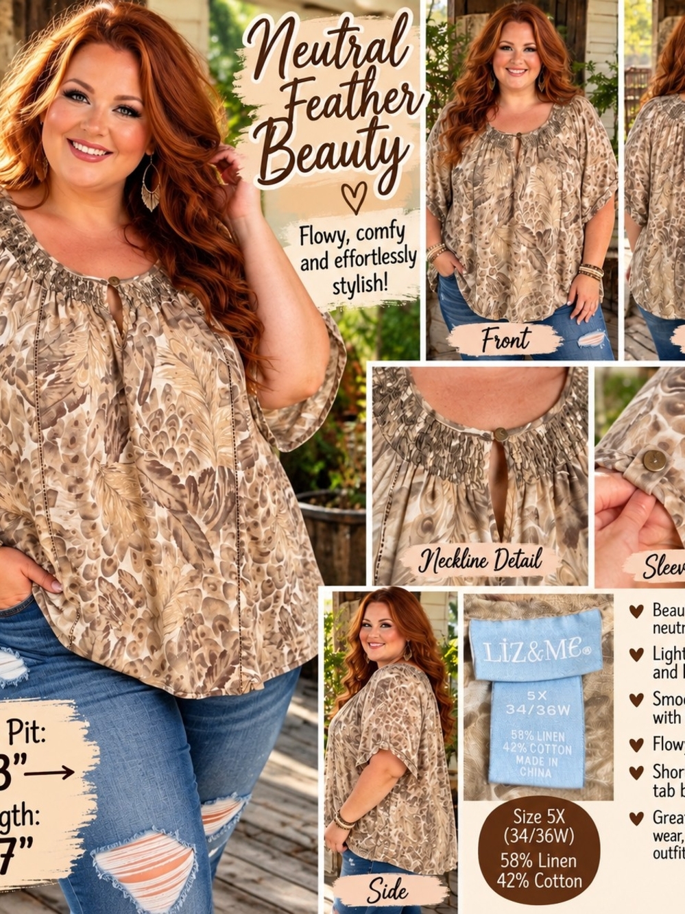 P22 🤎 Neutral Feather Beauty 🤎 5xl